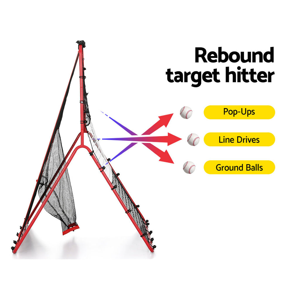 Everfit Baseball Net Rebound Pitching Kit Target Hitter 2 in 1 Training Aid - Image 4