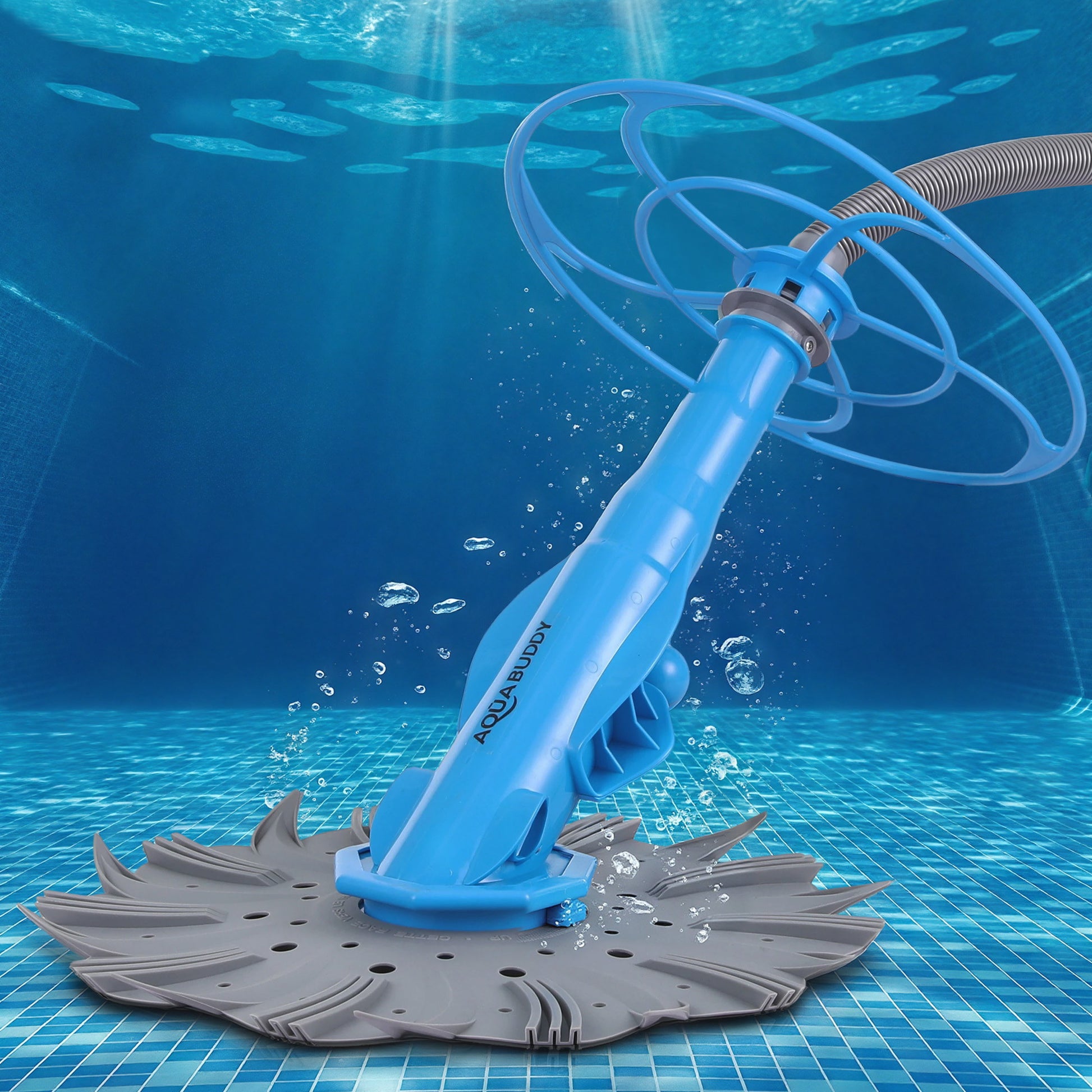 Aqua Buddy Vacuum Pool Cleaner Automatic Swimming Pool Floor Climb Wall Grey - Image 7