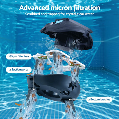 Aqua Buddy Cordless Pool Cleaner Robot Pool Vacuum Automatic Floor Clean 110Mins - Image 6