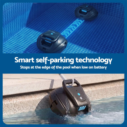 Aqua Buddy Cordless Pool Cleaner Robot Pool Vacuum Automatic Floor Clean 110Mins - Image 7