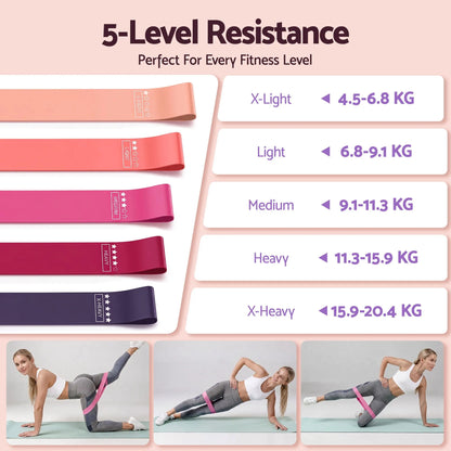 Everfit Pilates Ring Set for Women, 15pcs Home Workout Pilates Equipment with Ring, Ball, Yoga Socks, D-Ring etc. Pilates Starter Kit for Strength, Toning and Flexibility Purple - Image 5