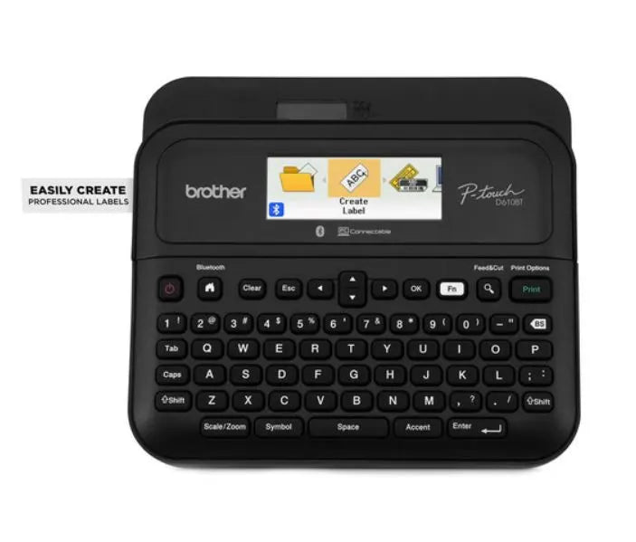 Brother PT-D610BT PC  BLUETOOTH CONNECTABLE PORTABLE P TOUCH LABELLER W/ COLOUR DISPLAY - 3.5-24M...