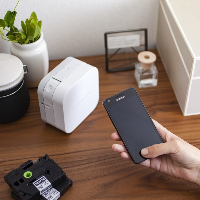 Brother PT-P300BT Smartphone Dedicated Label Maker 3.5mm-12mm TZE Tape Model - Scanner and Labeller - Image 3