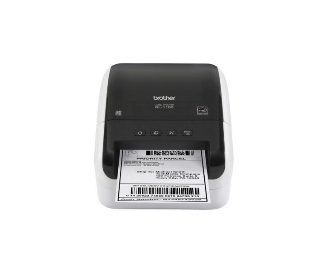Brother QL-1100 EXTRA WIDE HIGH SPEED LABEL PRINTER / UP TO 102MM - Scanner and Labeller