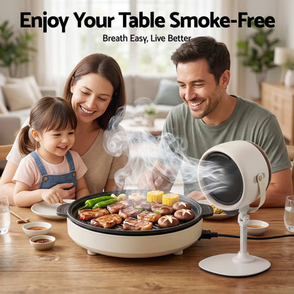 Devanti Portable Range Hood 5-Speed Rechargeable Desktop Extractor Fan BBQ - Image 9