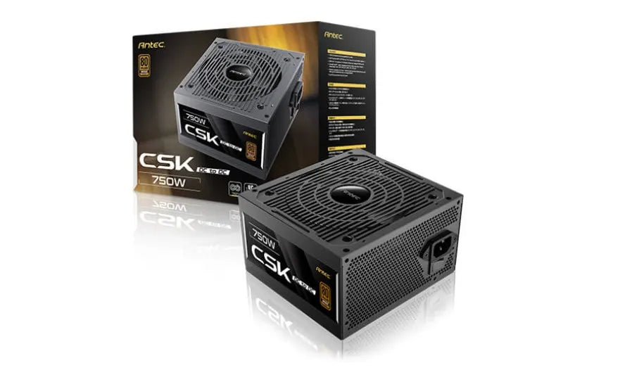 Antec CSK750DC 80+ Bronze, PCIE 5.1, Continuous Power, DC to DC, Flat Cables, 5Yrs Wty. CircuitSh...