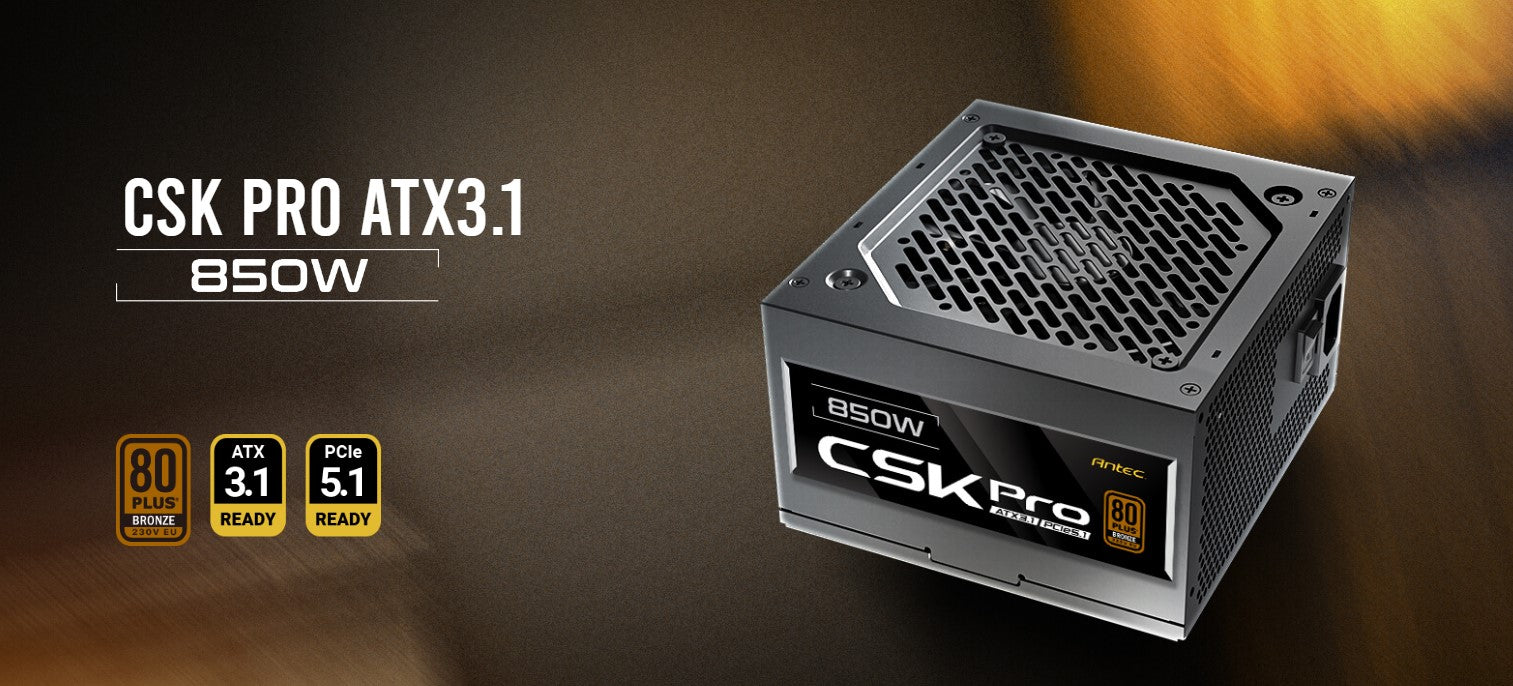 Antec CSK850 PRO Semi-Modular latest ATX 3.1, PCI-E 5.1 for 4080, 5080, 7900xt, 90x High Quality...
