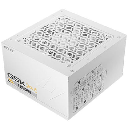 Antec GSK850 V2 WH 80+ Gold Fully Modular - WHITE, 850W, ATX 3.1, 140×150×86mm, 120mm fan, PCIE 5... - Image 2