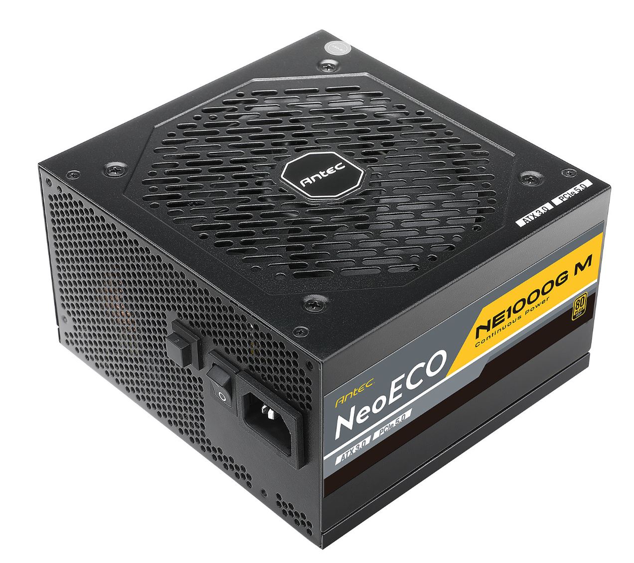 Antec NE 1000w 80+ Gold, Fully-Modular, ATX 3.0, PCI-E 5.0, 140mm Silent Fan, Japanese Caps, ATX...
