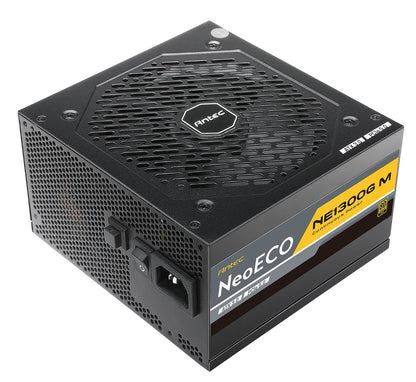 Antec NE 1300w 80+ Gold, Fully-Modular, ATX 3.0, PCI-E 5.0, 12CM FDB Fan, Japanese Caps, Compact...