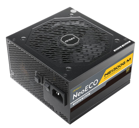 Antec NE 1300w 80+ Gold, Fully-Modular, ATX 3.0, PCI-E 5.0, 12CM FDB Fan, Japanese Caps, Compact...
