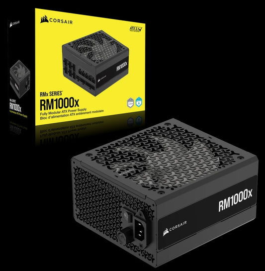 Corsair RMx Series RM1000x Fully Modular Power Supply (AU): 1000W, 80+ Gold, 4x PCIe, 12x SATA, 2...