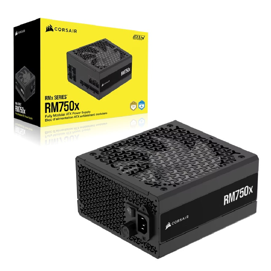 Corsair RMx Series RM750x Fully Modular Power Supply (AU): 750W, 80+ Gold, 4x PCIe, 8x SATA, 2x E...