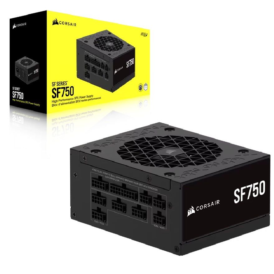 Corsair SF Series SF750 Fully Modular 80 PLUS Platinum SFX Power Supply (AU) – 750W, 92mm FDB, 8×...