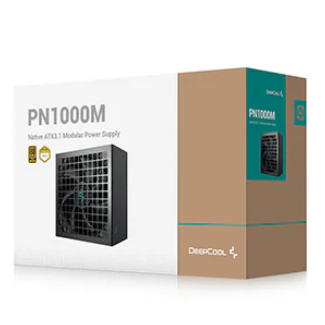 DeepCool PN1000M Gamer Storm 80+ Gold Black Fully Modular Power Supply, 135mm FDB Fan, Japanese B...