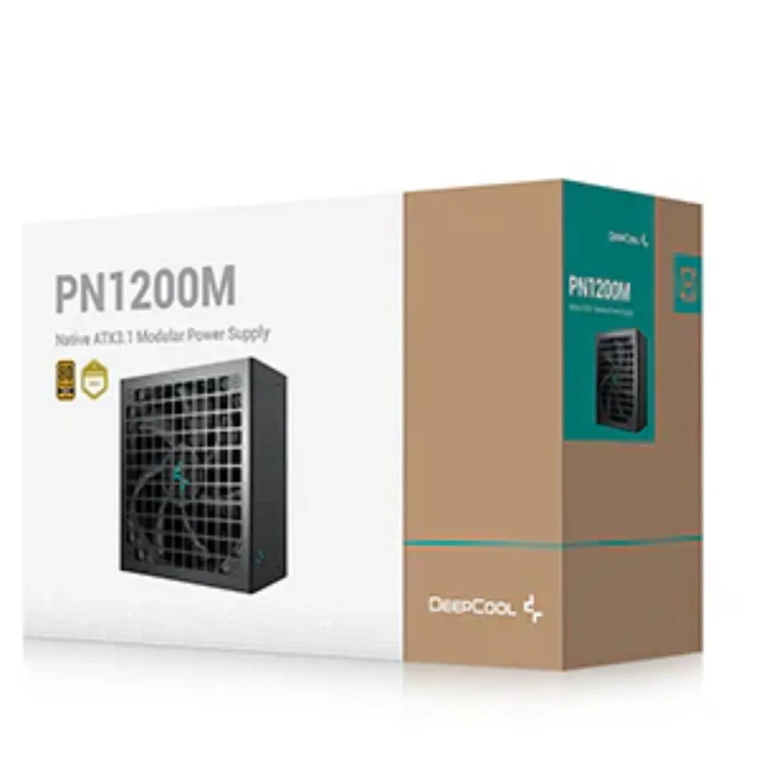 DeepCool PN1200M Gamer Storm 80+ Gold Black Fully Modular Power Supply, 135mm FDB Fan, Japanese B...