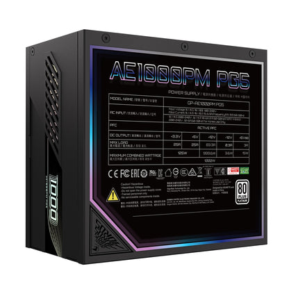 Gigabyte GP-AE1000PM PG5 1000W PSU Power Supply, ATX 60-50 Hz 1000W 120mm Fan 80 PLUS  Platinum >... - Image 4