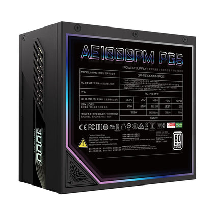 Gigabyte GP-AE1000PM PG5 1000W PSU Power Supply, ATX 60-50 Hz 1000W 120mm Fan 80 PLUS  Platinum >... - Image 4