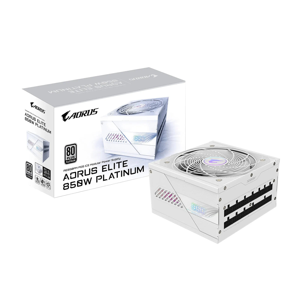 Gigabyte GP-AE850PM PG5 ICE 850W PSU Power Supply, ATX  60-50 Hz 850W  120mm Fan 80 PLUS  Platinu...