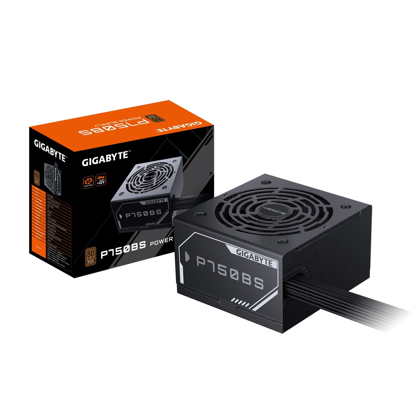 Gigabyte P750BS Power Supply, 750W,  ATX12V,   80 PLUS Bronze Fan,  Type 120mm Fluid Dynamic Bear...