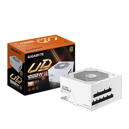 Gigabyte UD1000GM PG5 ICE 1000W ATX PSU Power Supply  80+ Gold >90% 120mm Fan Black Flat Cables S...