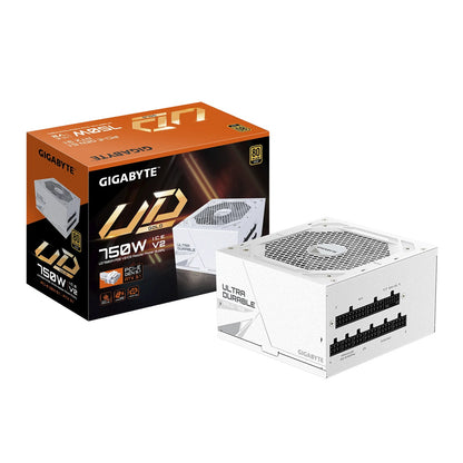 Gigabyte UD750GM ICE PG5 750W ATX PSU Power Supply  80+ Gold >90%  Black Flat Cables Single +12V...