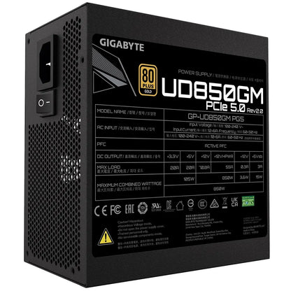 Gigabyte UD850GM PG5 2.0 850W ATX PSU Power Supply  80 PLUS GOLD Fan Type 120mm Hydraulic Bearing... - Image 4