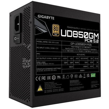 Gigabyte UD850GM PG5 (rev. 2.0) 850W ATX PSU Power Supply  80 PLUS GOLD Fan Type 120mm Hydraulic... - Image 2