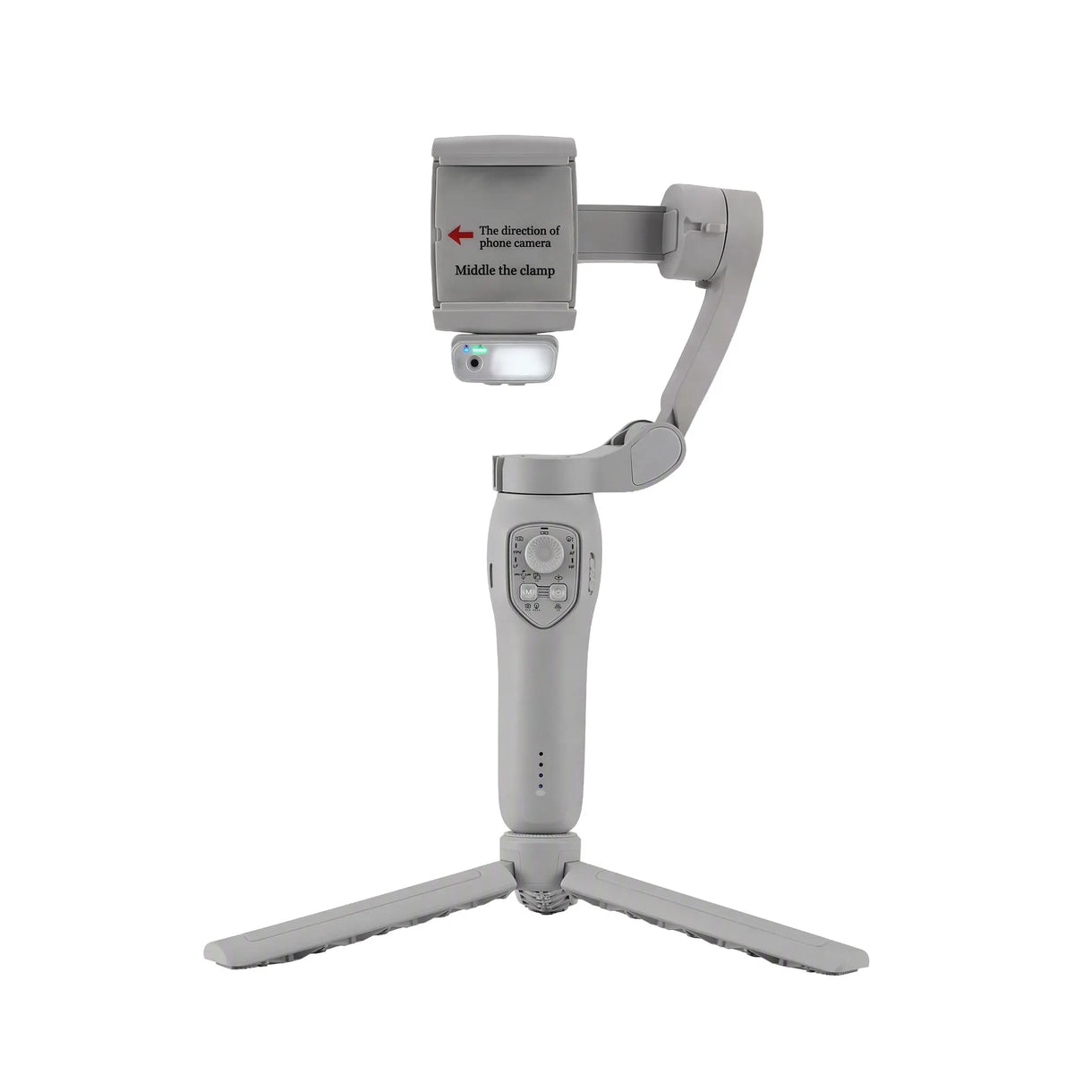 Devanti 3-Axis Handheld Gimbal Stabilizer for Smartphone & Tripod AI Tracking Fill Light - Image 4