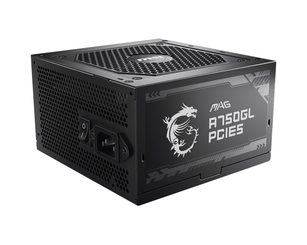 MSI MAG A750GL PCIE5 750W Up to 90% (80 Plus Gold) ATX Power Supply Unit, PFC, 100~240 VAC, 750W,... - Image 3