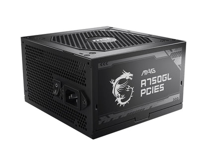MSI MAG A750GL PCIE5 750W Up to 90% (80 Plus Gold) ATX Power Supply Unit, PFC, 100~240 VAC, 750W,... - Image 3