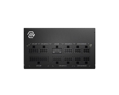 MSI MAG A850GL PCIE5 850W Up to 90% (80 Plus Gold) ATX Power Supply Unit, PFC, 100~240 VAC, 850W, 47-63Hz, PCI-E, SATA, FDD