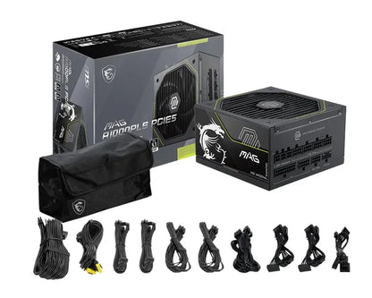 MSI MAG A1000PLS PCIE5, 1000W, 80 PLUS Platinum, Fully Modular, ATX, Native 12V-2x6 PCIe 5.1, 135... - Image 4