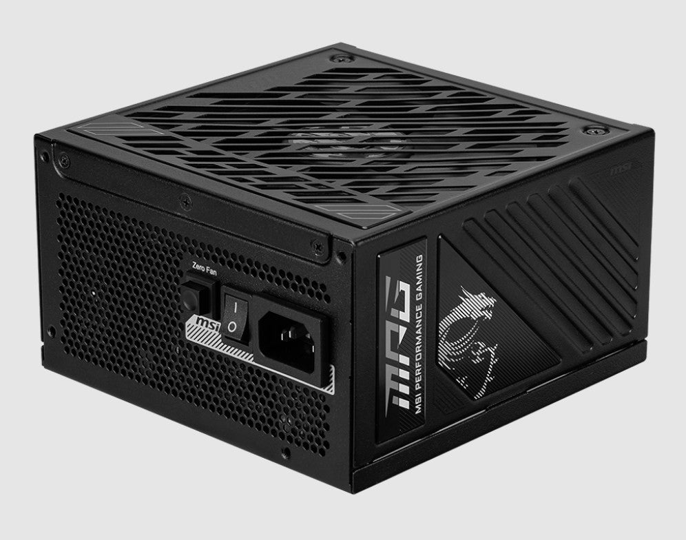 MSI MPG A1000GS PCIE5 1000W ATX Power Supply Unit, 80 PLUS Gold, Fully modular flat cables, 0 RPM... - Image 2