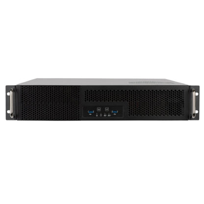 SilverStone RM23-502 2U dual 5.25' drive bay ATX rackmount industrial storage server chassis with...
