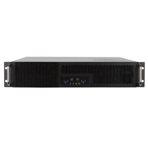 SilverStone RM23-502 2U dual 5.25' drive bay ATX rackmount industrial storage server chassis with...