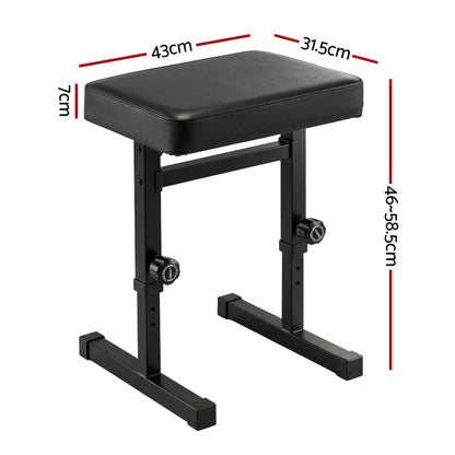 Alpha Piano Bench Adjustable Seat Heavy Duty H-Shape Piano Stool Black - Image 2
