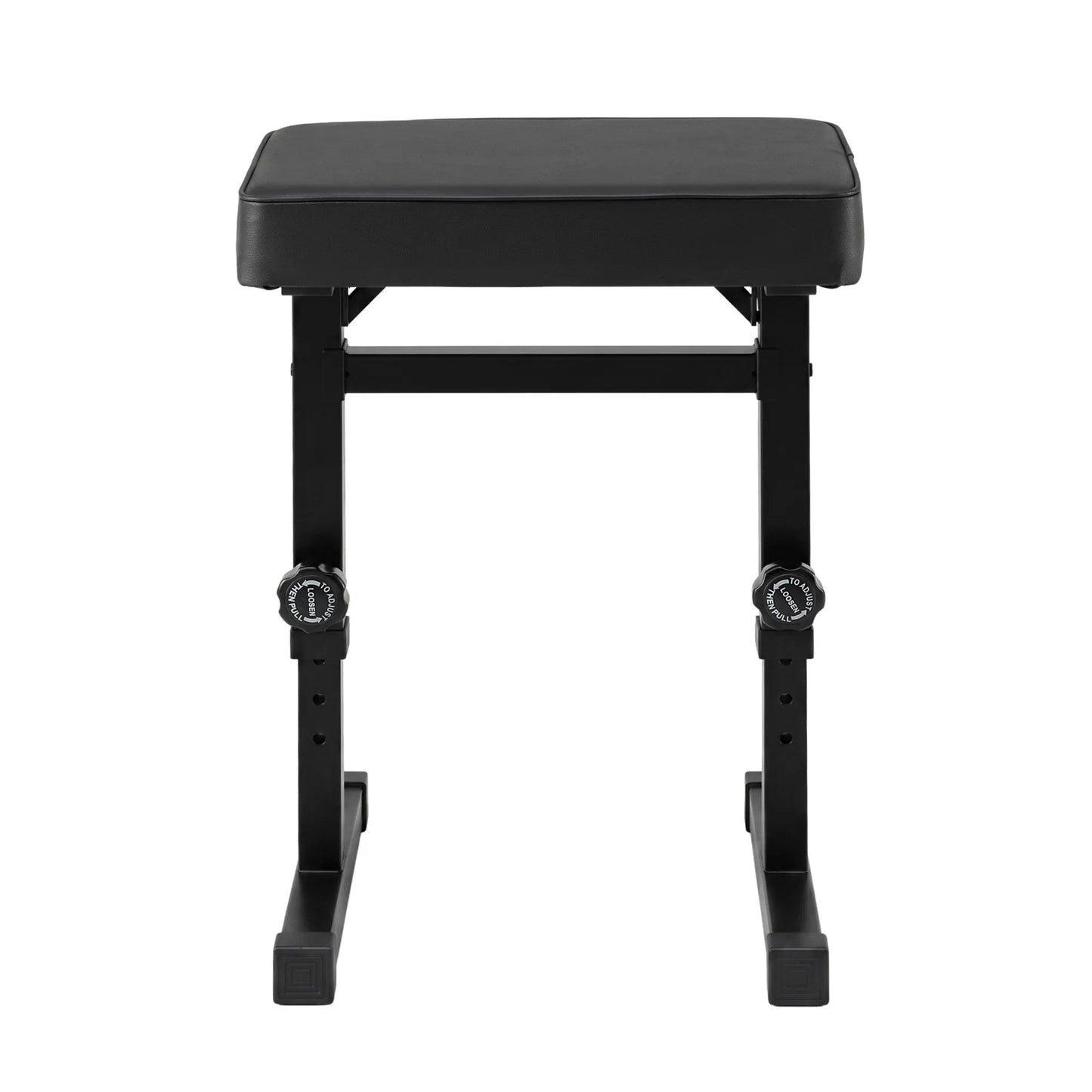 Alpha Piano Bench Adjustable Seat Heavy Duty H-Shape Piano Stool Black - Image 3