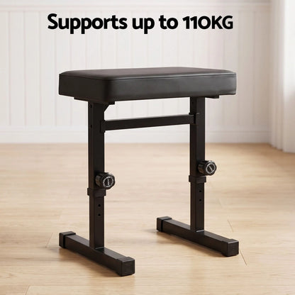 Alpha Piano Bench Adjustable Seat Heavy Duty H-Shape Piano Stool Black - Image 4