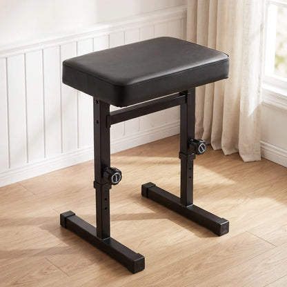 Alpha Piano Bench Adjustable Seat Heavy Duty H-Shape Piano Stool Black - Image 8