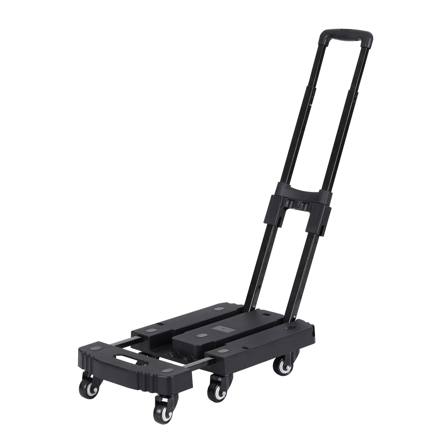 Giantz Folding Hand Truck Platform Trolley Foldable Dolly Cart 200kg Load Black - Image 2