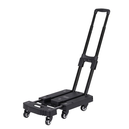 Giantz Folding Hand Truck Platform Trolley Foldable Dolly Cart 200kg Load Black - Image 2