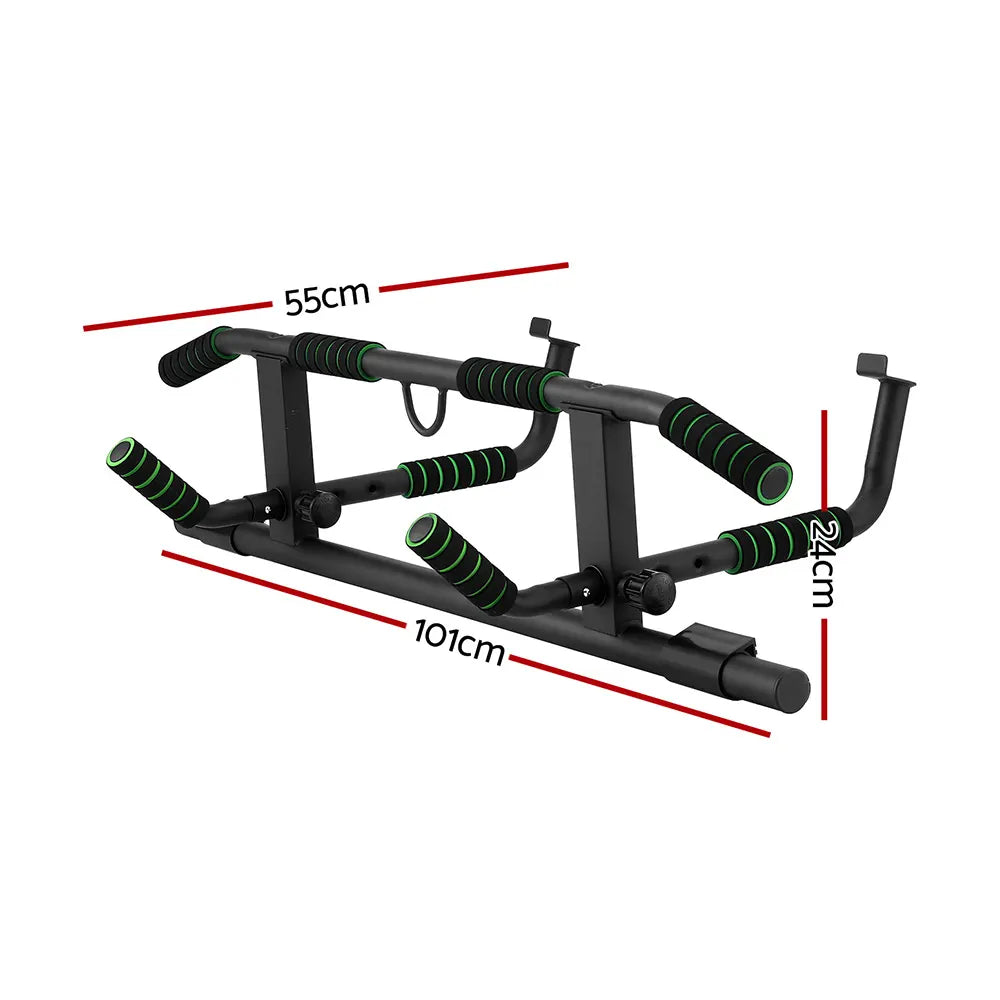 Multi-Grip Pull Up Bar Doorway Chin Up Horizontal Bar Home Gym Workout 101cm Length - Image 2