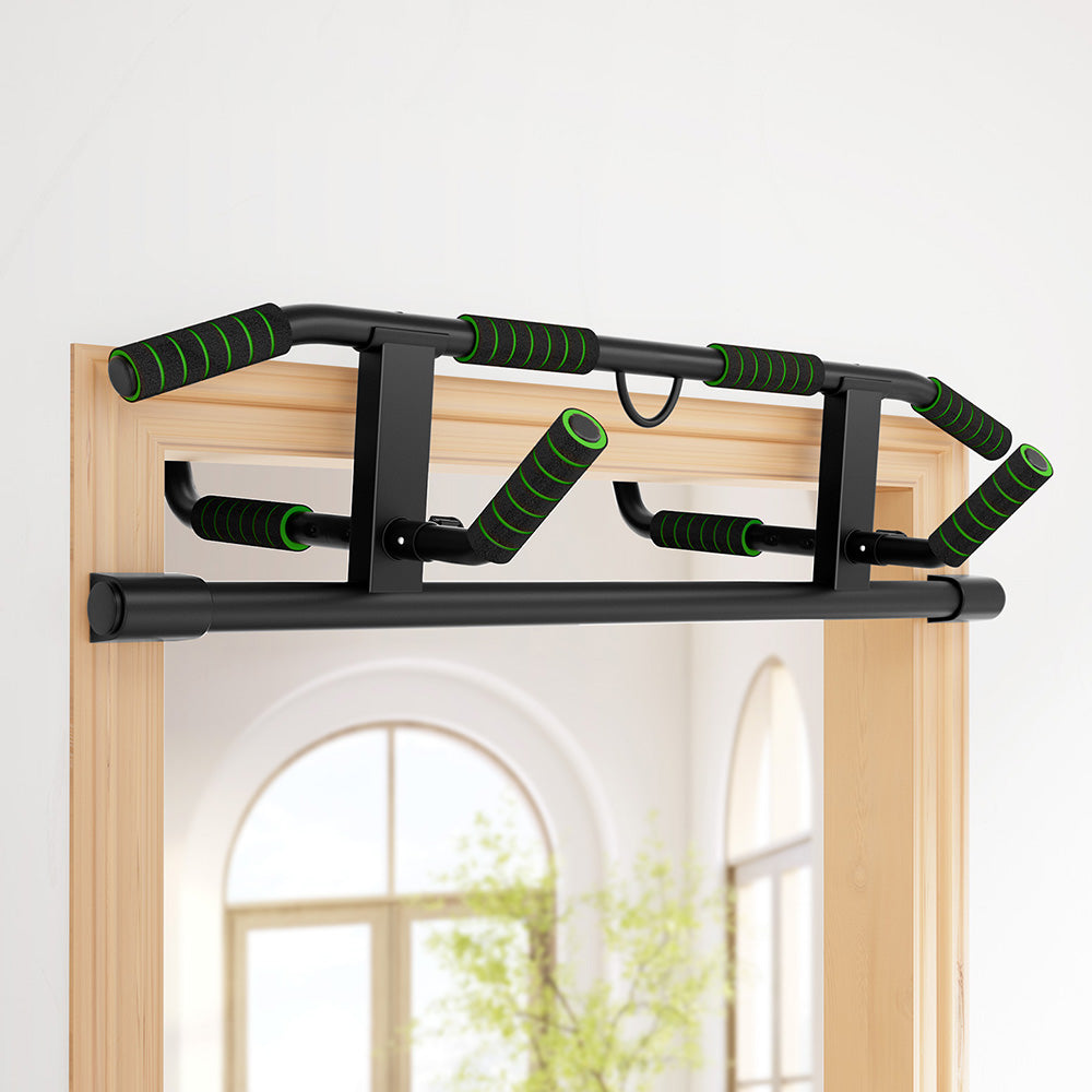 Multi-Grip Pull Up Bar Doorway Chin Up Horizontal Bar Home Gym Workout 101cm Length - Image 7