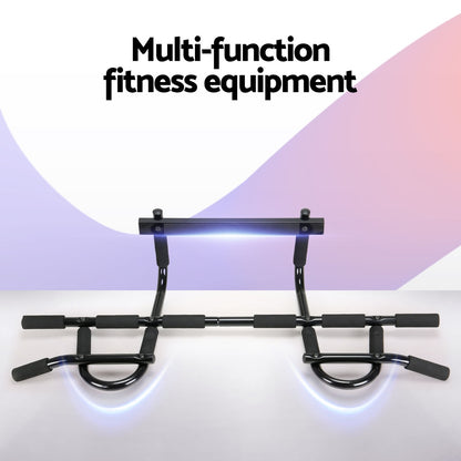 Everfit Pull Up Bar 104CM Doorway Chin Up Horizontal Bar Gym - Image 5