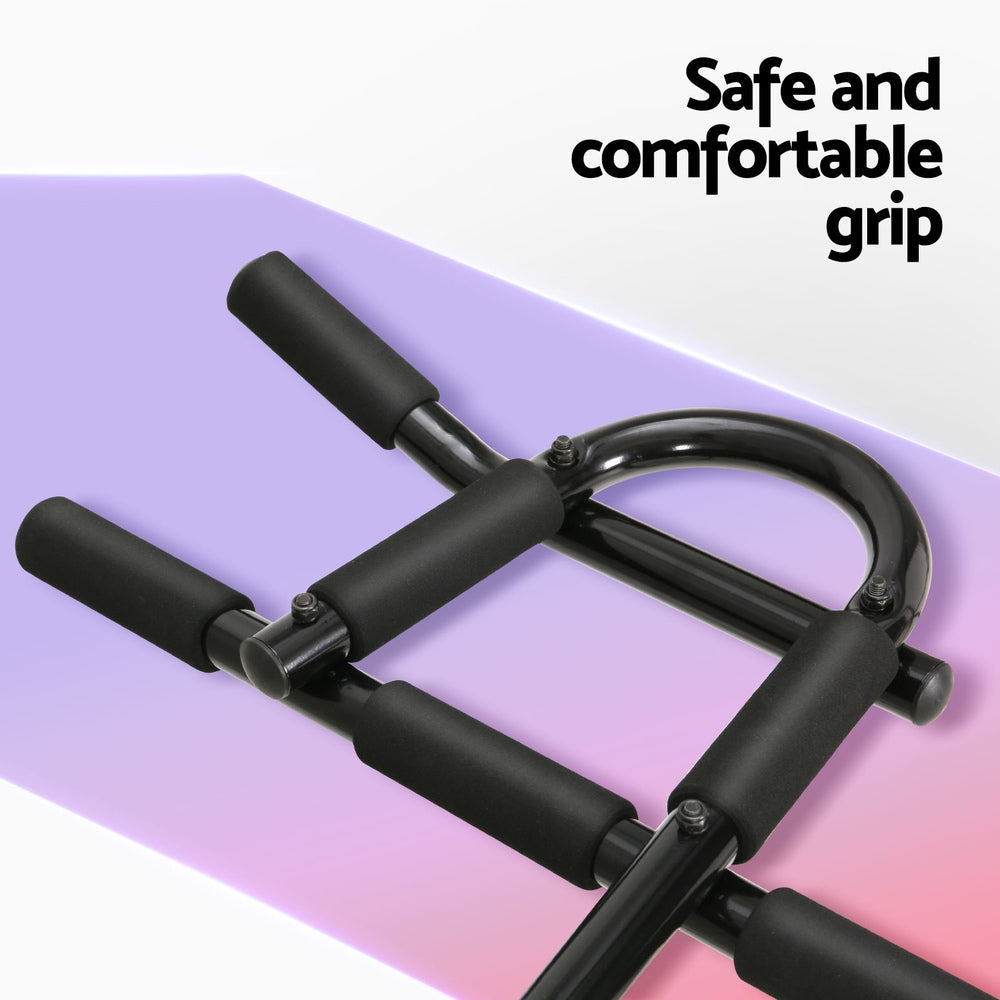 Everfit Pull Up Bar 104CM Doorway Chin Up Horizontal Bar Gym - Image 6