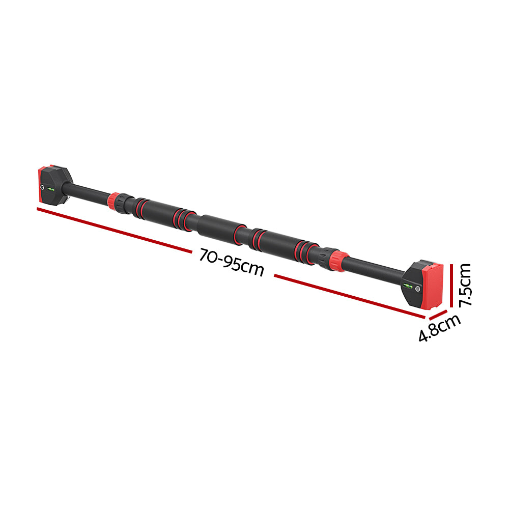 Everfit Pull Up Bar 70CM-95CM Doorway Chin Up Horizontal Bar Gym - Image 2
