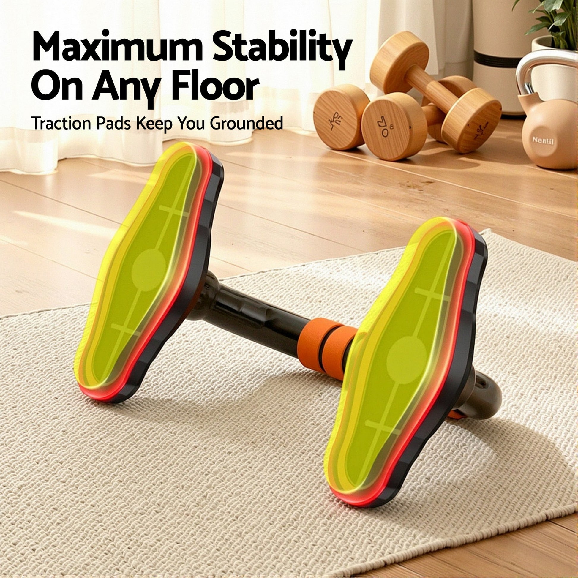 Everfit Push Up Bars Stands Parallel Handles Home Gym Fitness Strength Training - Image 8