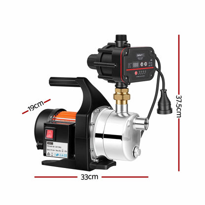 Giantz Garden Water Pump Auto Controller Tank Rain Farm Irrigation 1500W Max. - Image 2
