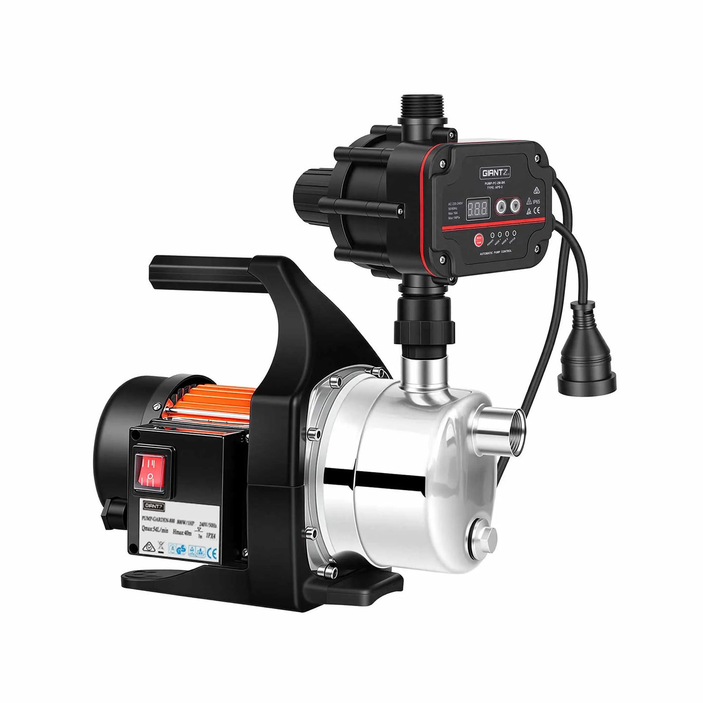Giantz Garden Water Pump Auto Controller Tank Farm Irrigation House 800W Max.